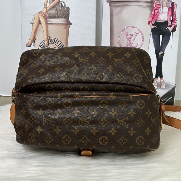 💃LOUIS VUITTON Saumur 35 Monogram Messenger Crossbody Saddle Bag - Picture 9 of 16